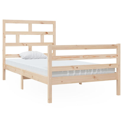 Bed Frame Solid Wood Pine 100x200 cm