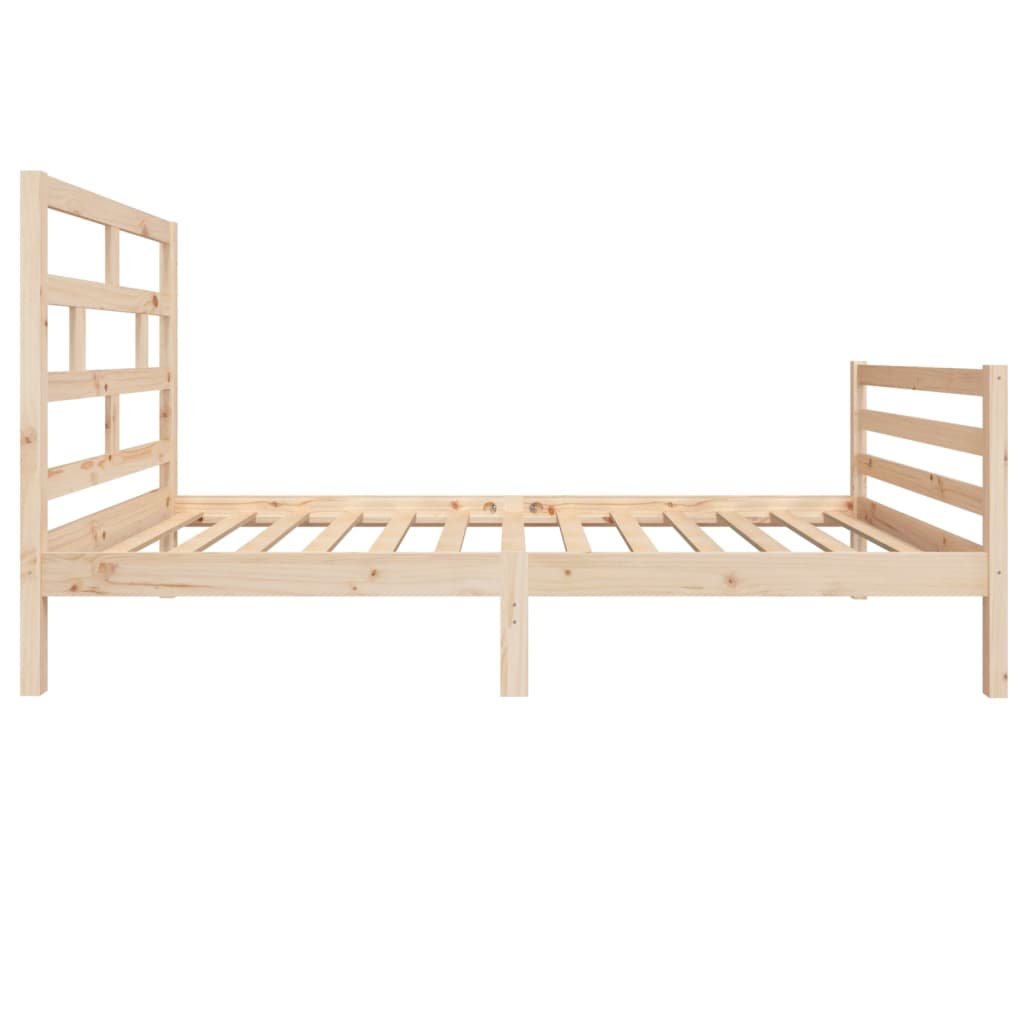 Bed Frame Solid Wood Pine 100x200 cm