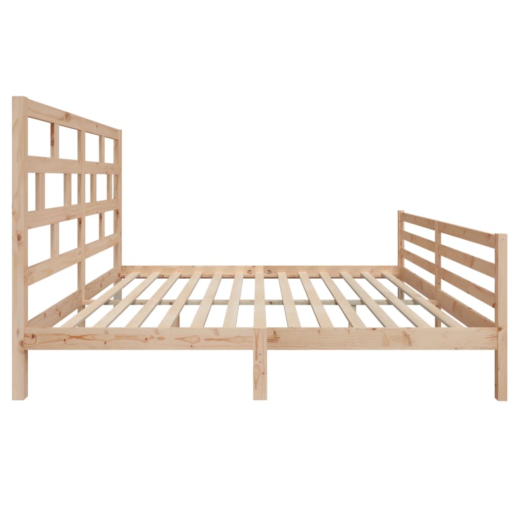 Bed Frame without Mattress Solid Wood Super King Size