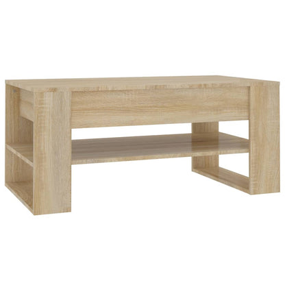 Coffee Table Sonoma Oak 102x55x45 cm Engineered Wood