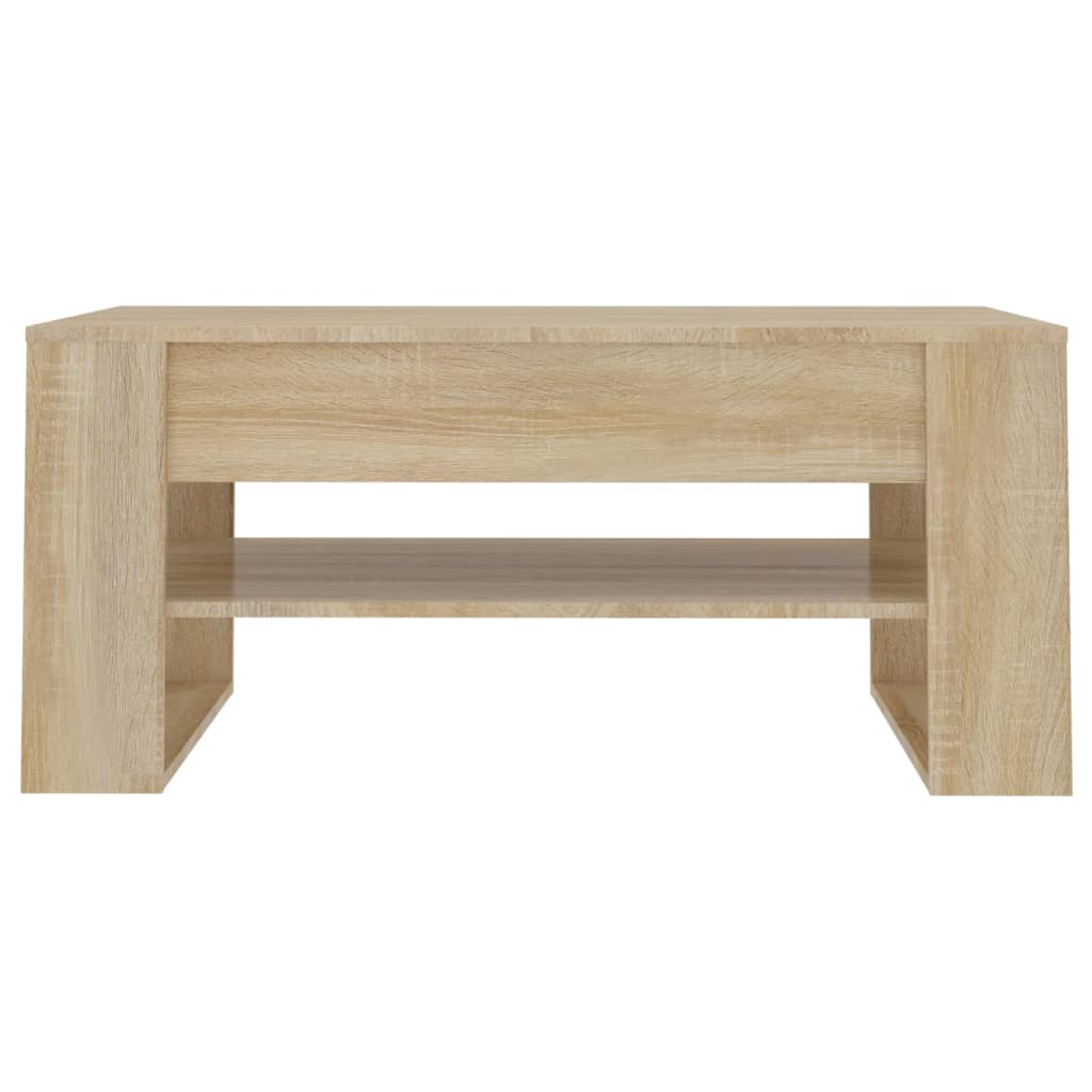 Coffee Table Sonoma Oak 102x55x45 cm Engineered Wood