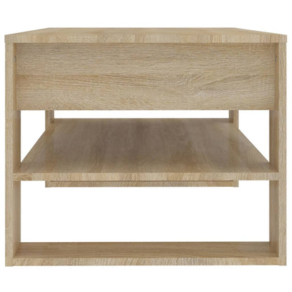 Coffee Table Sonoma Oak 102x55x45 cm Engineered Wood