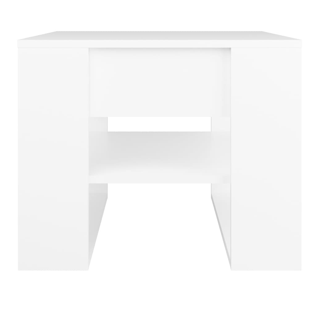 Coffee Table White 55.5x55x45 cm Engineered Wood