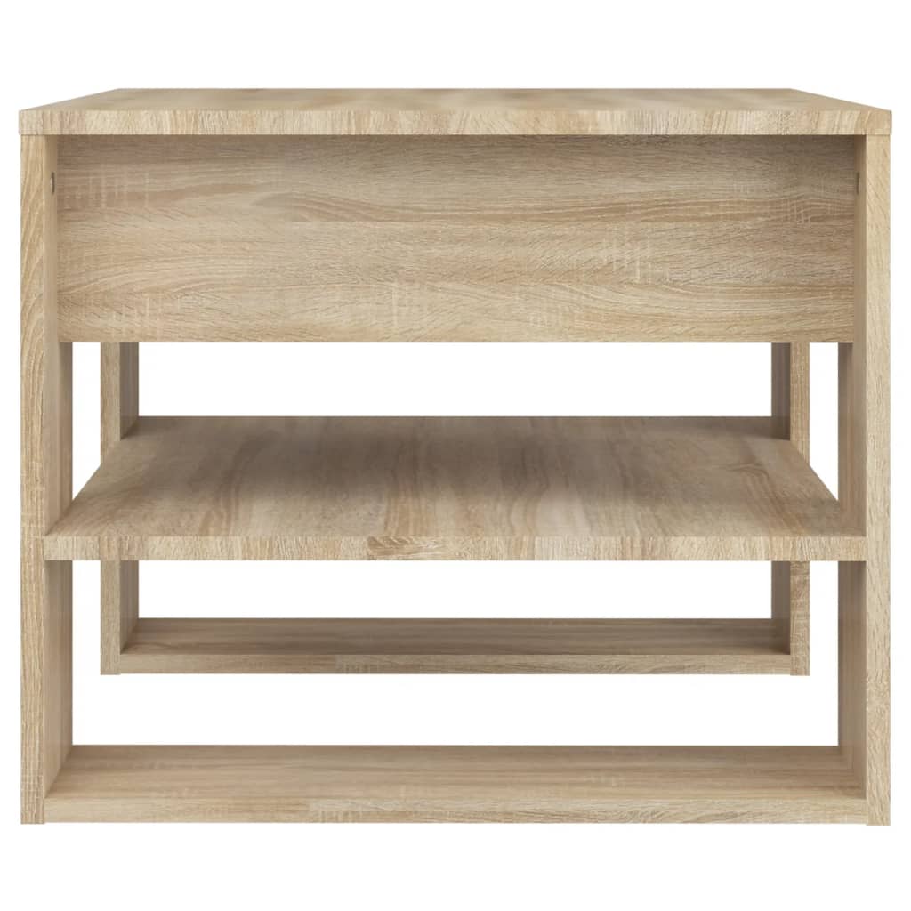 Coffee Table Sonoma Oak 55.5x55x45 cm Engineered Wood