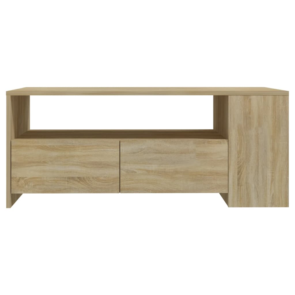 Coffee Table Sonoma Oak 102x55x42 cm Engineered Wood