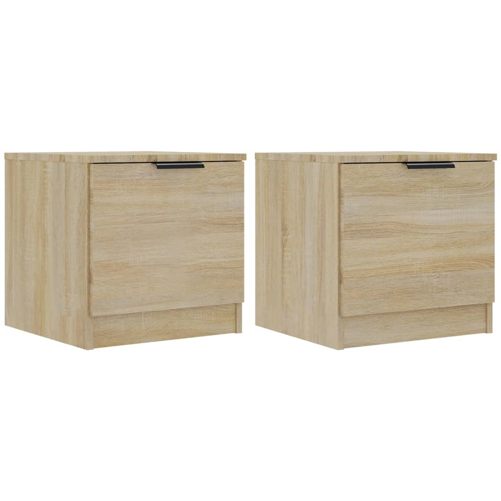 Bedside Cabinets 2 pcs Sonoma Oak 40x39x40 cm