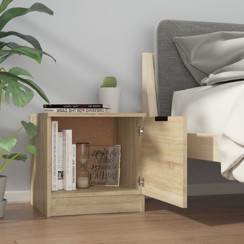 Bedside Cabinets 2 pcs Sonoma Oak 40x39x40 cm