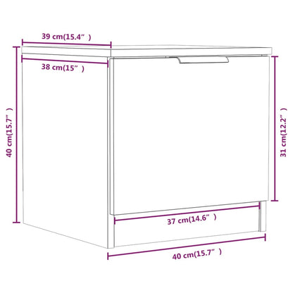 Bedside Cabinets 2 pcs Sonoma Oak 40x39x40 cm