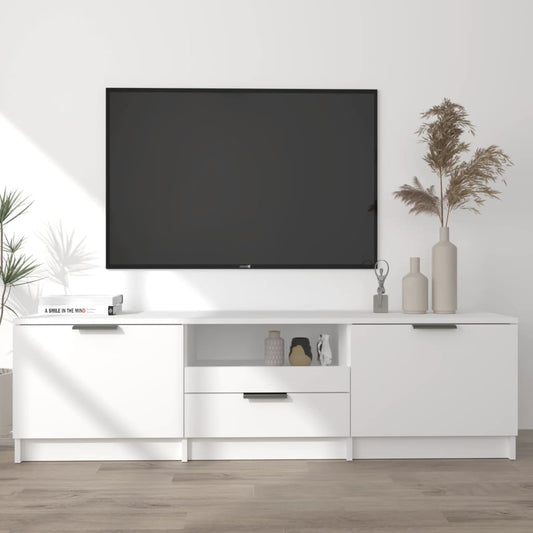 TV Cabinet White 140x35x40 cm Engineered Wood