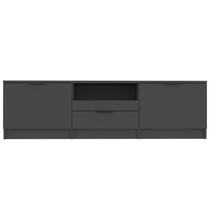 TV Cabinet Black 140x35x40 cm Engineered Wood