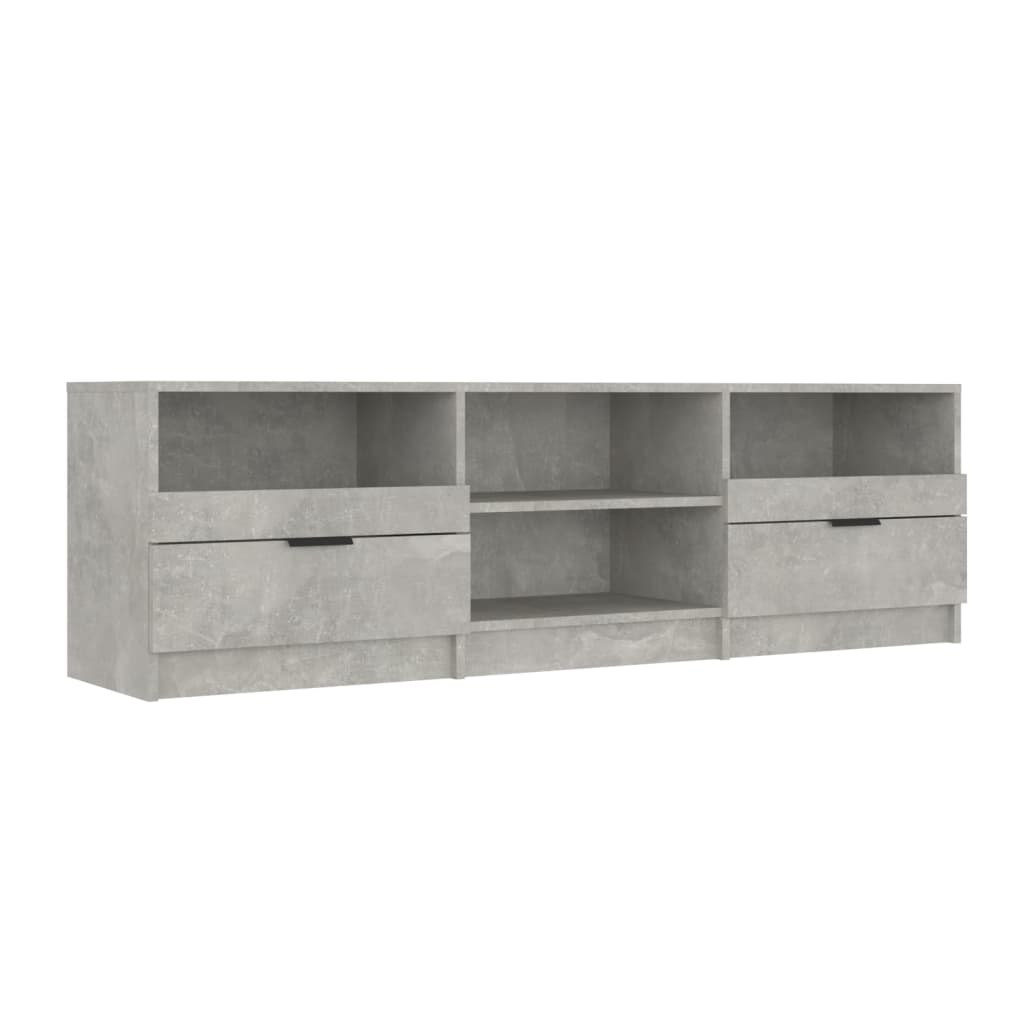 TV Cabinet Concrete Grey 150x33.5x45 cm Engineered Wood