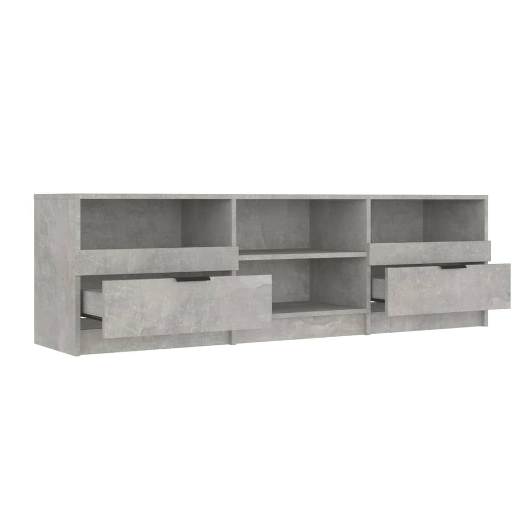 TV Cabinet Concrete Grey 150x33.5x45 cm Engineered Wood