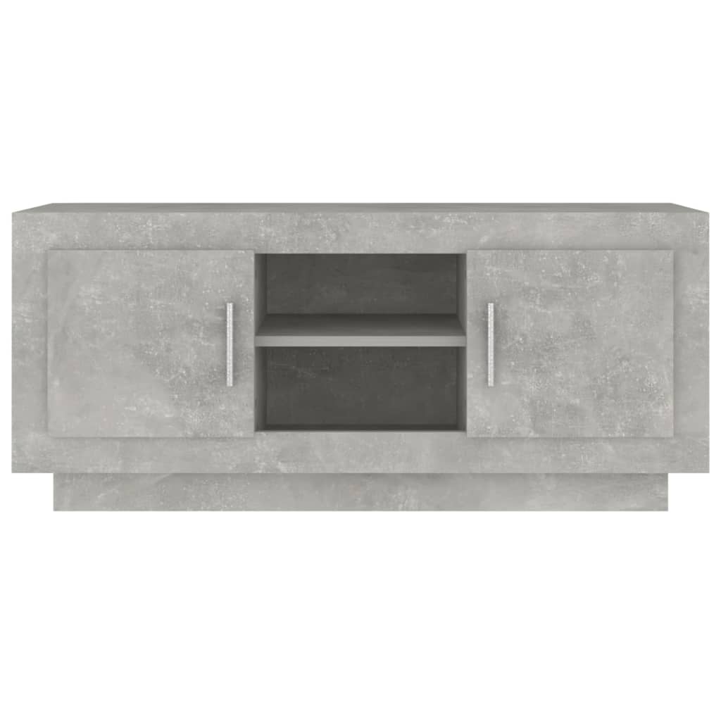 TV Cabinet Concrete Grey 102x35x45 cm Engineered Wood