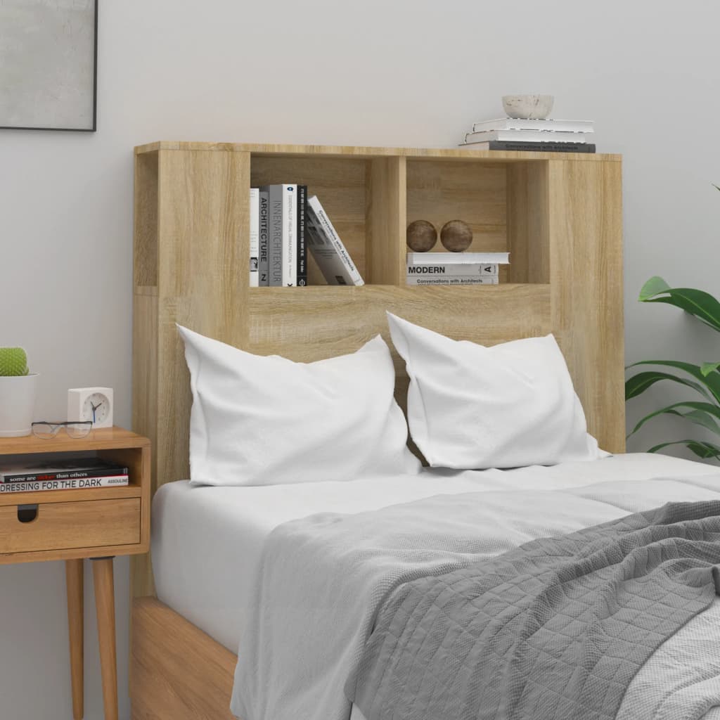 Headboard Cabinet Sonoma Oak 100x18.5x104.5 cm