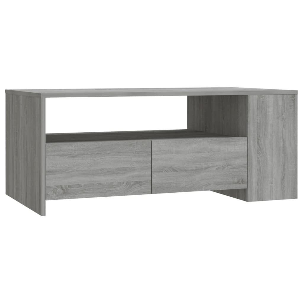 Coffee Table Grey Sonoma 102x55x42 cm Engineered Wood