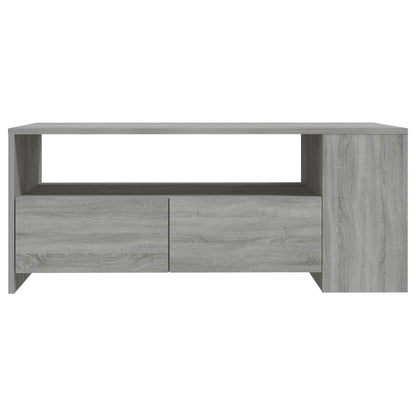 Coffee Table Grey Sonoma 102x55x42 cm Engineered Wood