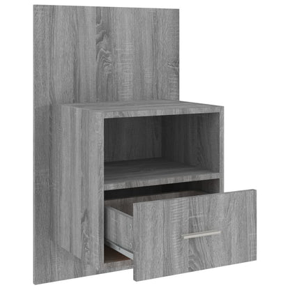 Wall-mounted Bedside Cabinet Grey Sonoma