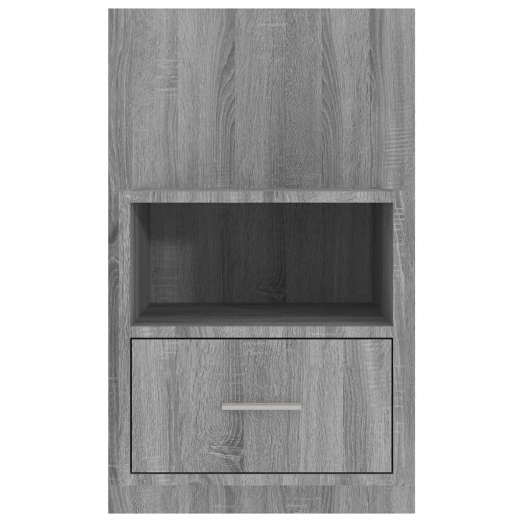 Wall-mounted Bedside Cabinets 2 pcs Grey Sonoma