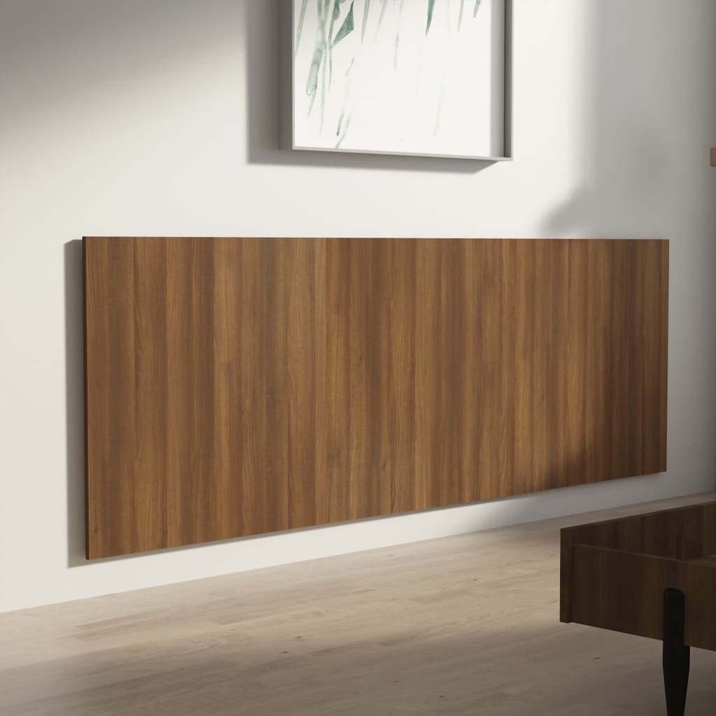 Wall Headboard Brown Oak 240x1.5x80 cm Engineered Wood