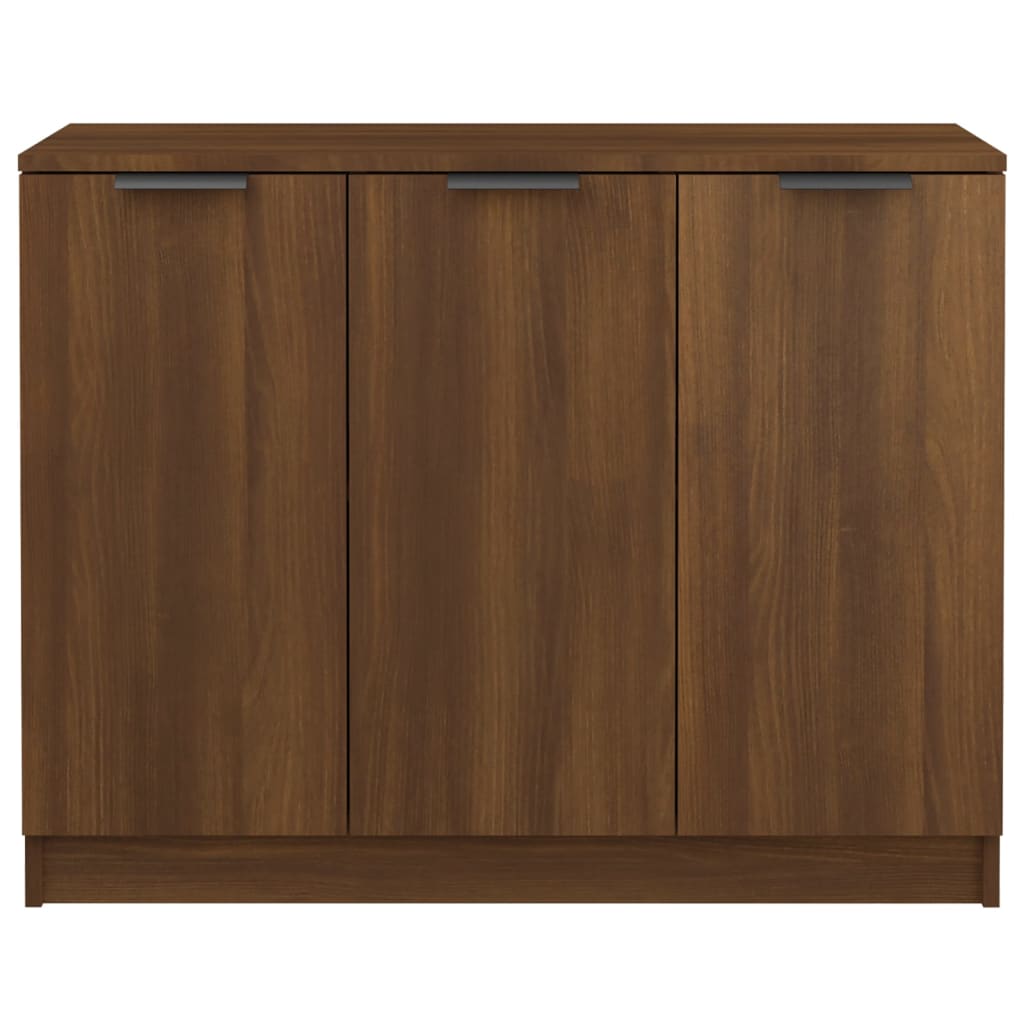 Sideboard Brown Oak 90.5x30x70 cm Engineered Wood