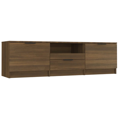 TV Cabinet Brown Oak 140x35x40 cm Engineered Wood