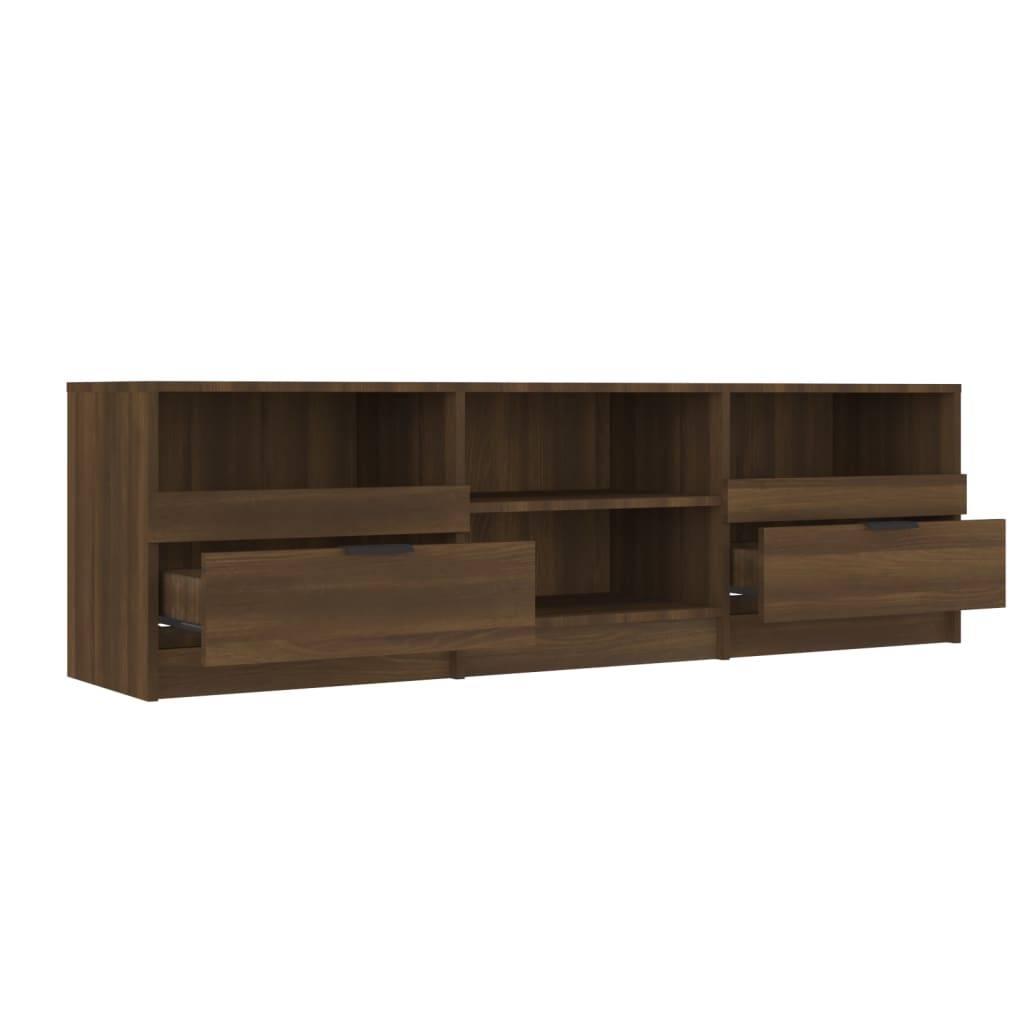 TV Cabinet Brown Oak 150x33.5x45 cm Engineered Wood