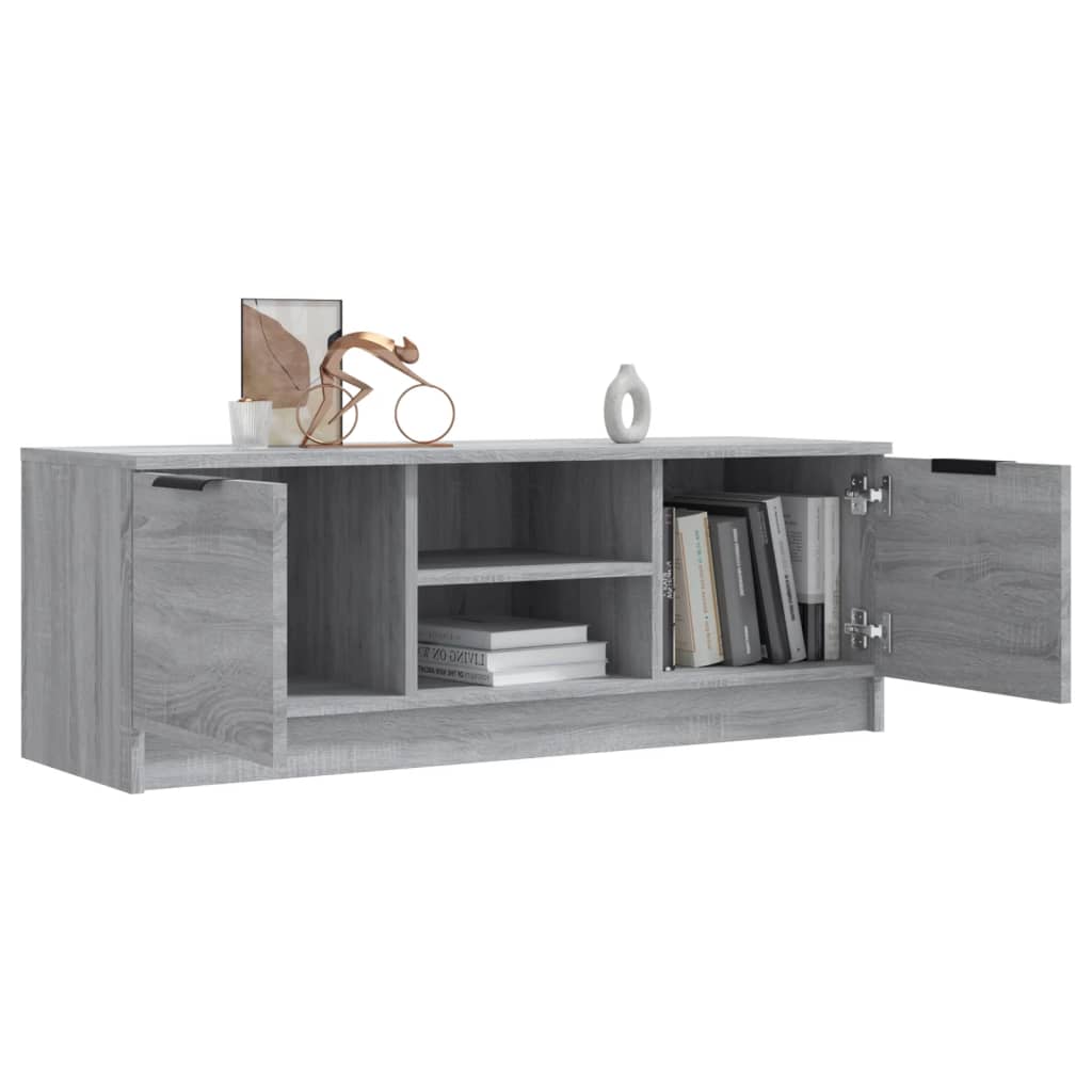 TV Cabinet Grey Sonoma 102x35x36.5 cm Engineered Wood