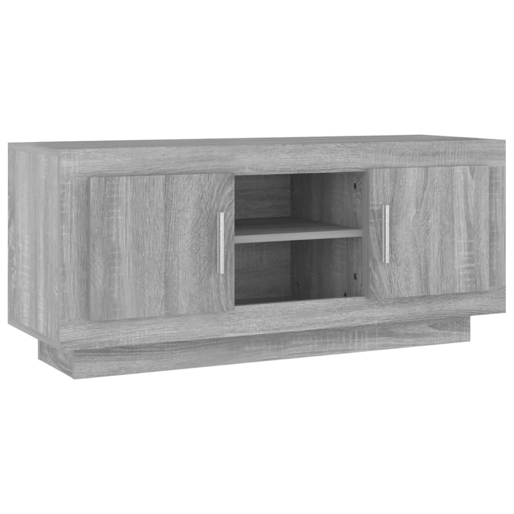 TV Cabinet Grey Sonoma 102x35x45 cm Engineered Wood