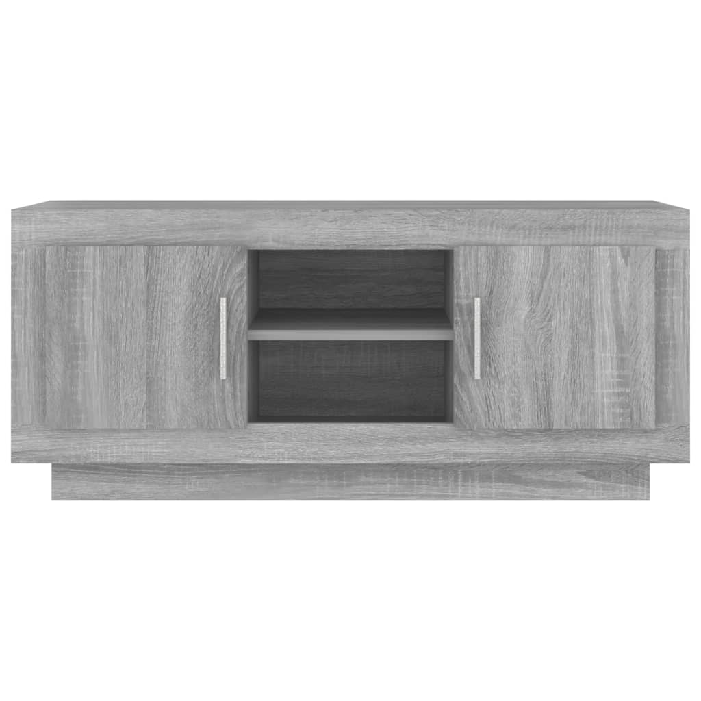 TV Cabinet Grey Sonoma 102x35x45 cm Engineered Wood