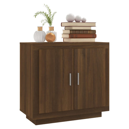 Sideboard Brown Oak 80x40x75 cm Engineered Wood