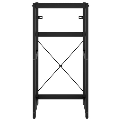 Bathroom Washbasin Frame with Built-in Basin Black Iron