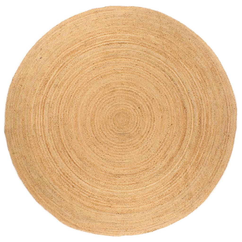 Area Rug Braided Jute 180 cm Round