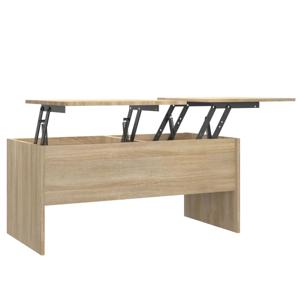 Coffee Table Sonoma Oak 102x50.5x46.5 cm Engineered Wood