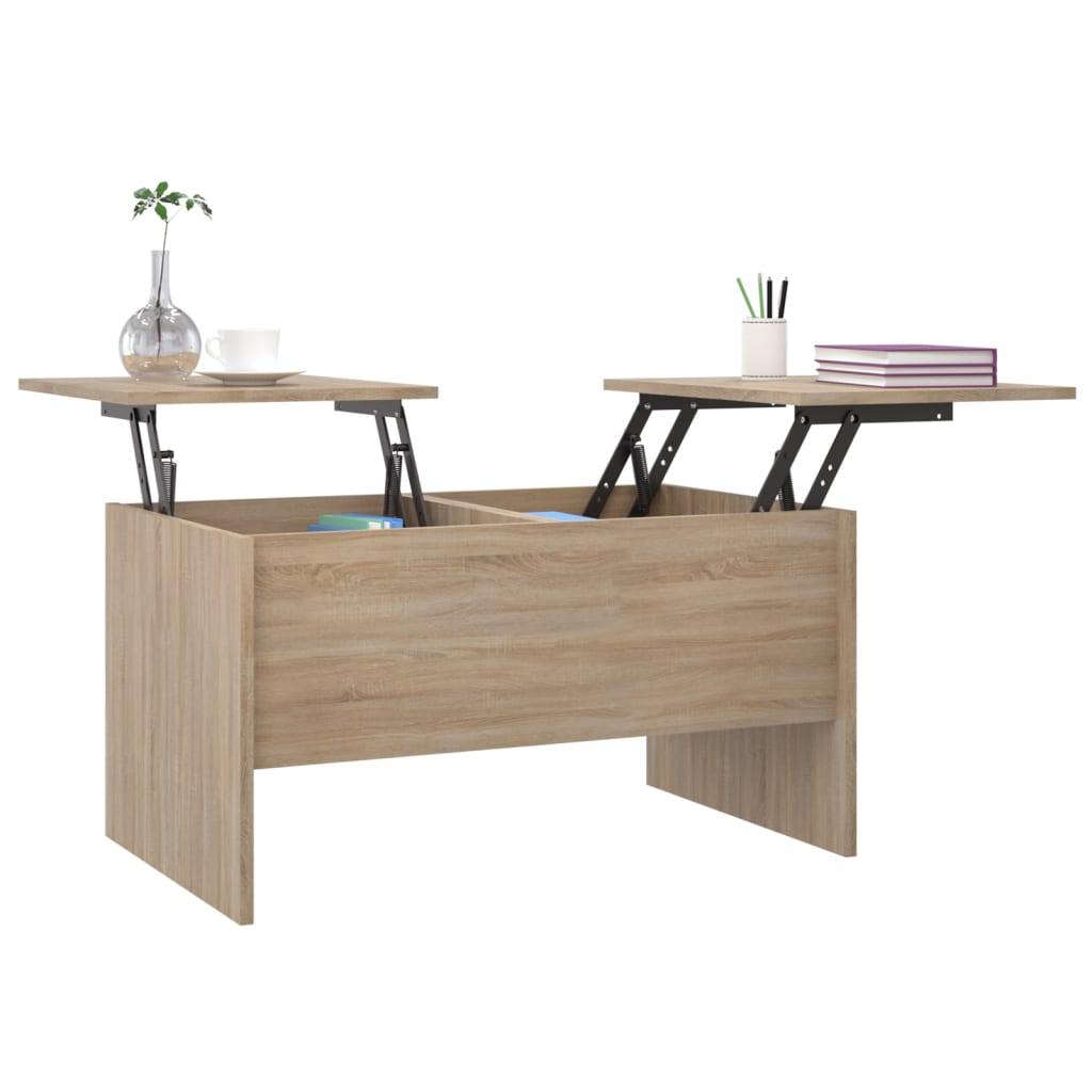 Coffee Table Sonoma Oak 80x50x42.5 cm Engineered Wood