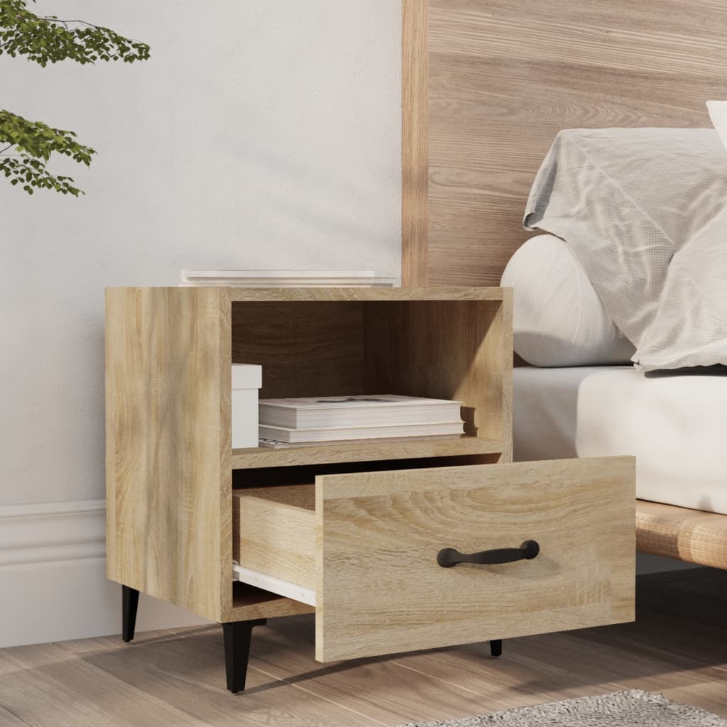 Bedside Cabinets 2 pcs Sonoma Oak Engineered Wood