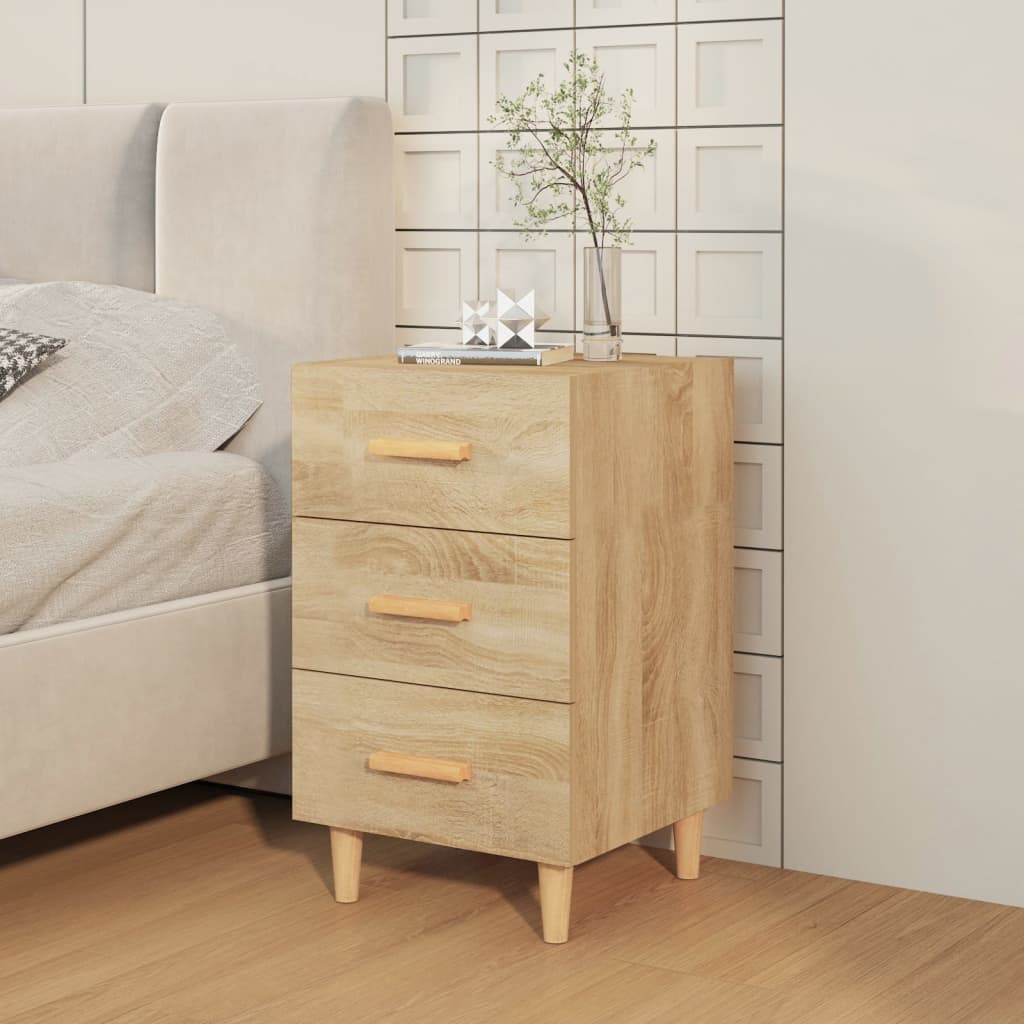 Bedside Cabinet Sonoma Oak 40x40x66 cm Engineered Wood