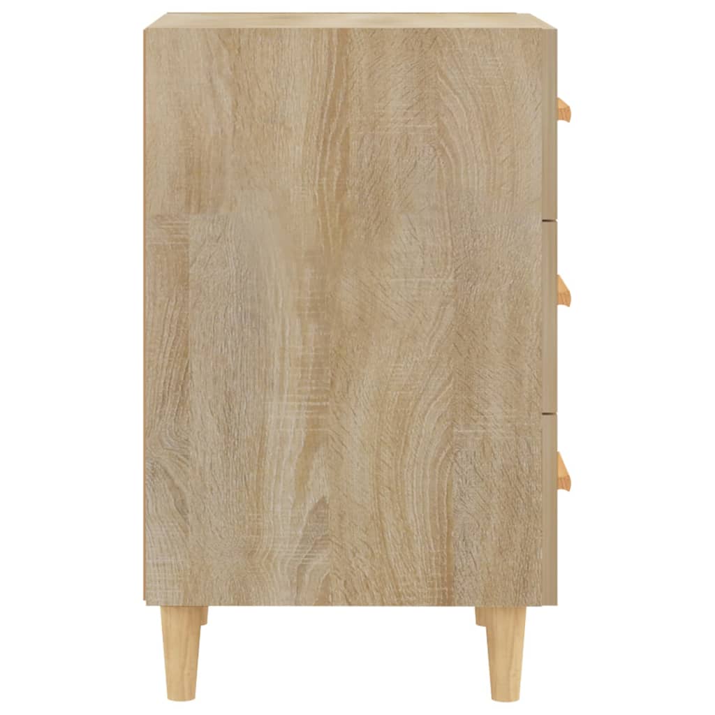 Bedside Cabinet Sonoma Oak 40x40x66 cm Engineered Wood