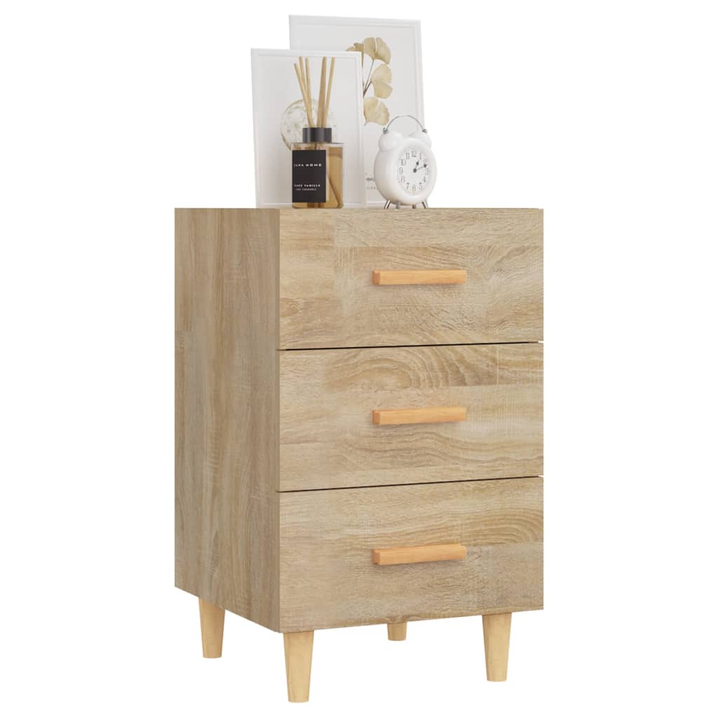 Bedside Cabinet Sonoma Oak 40x40x66 cm Engineered Wood