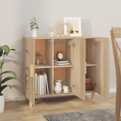 Sideboard Sonoma Oak 90x34x80 cm Engineered Wood