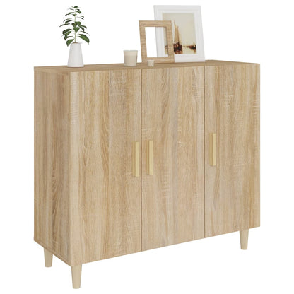 Sideboard Sonoma Oak 90x34x80 cm Engineered Wood