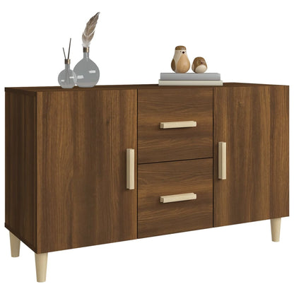 Sideboard Brown Oak 100x36x60 cm Engineered Wood