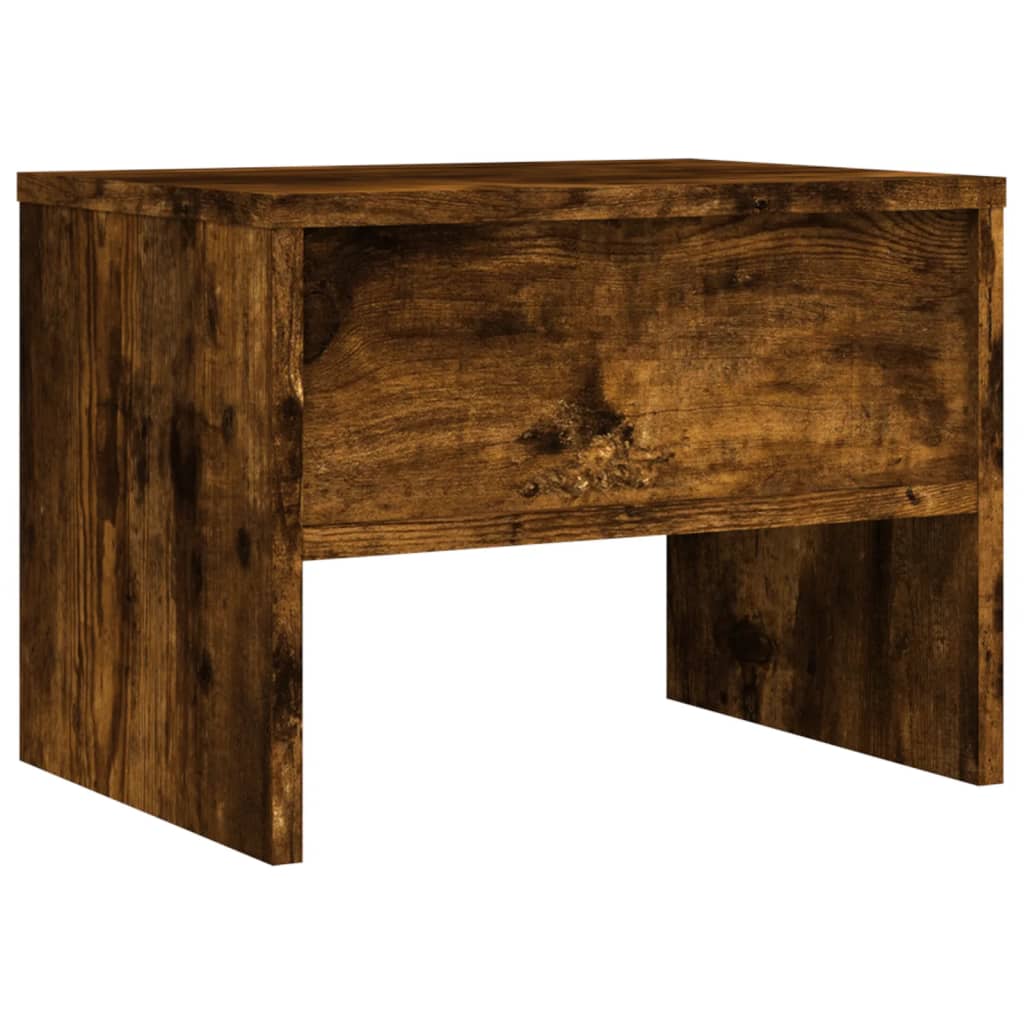 Bedside Cabinets 2 pcs Smoked Oak 40x30x30 cm Engineered Wood