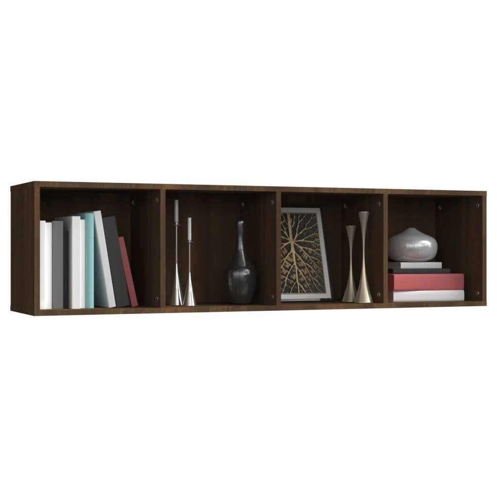 Book Cabinet/TV Cabinet Brown Oak 143x30x36cm Engineered Wood