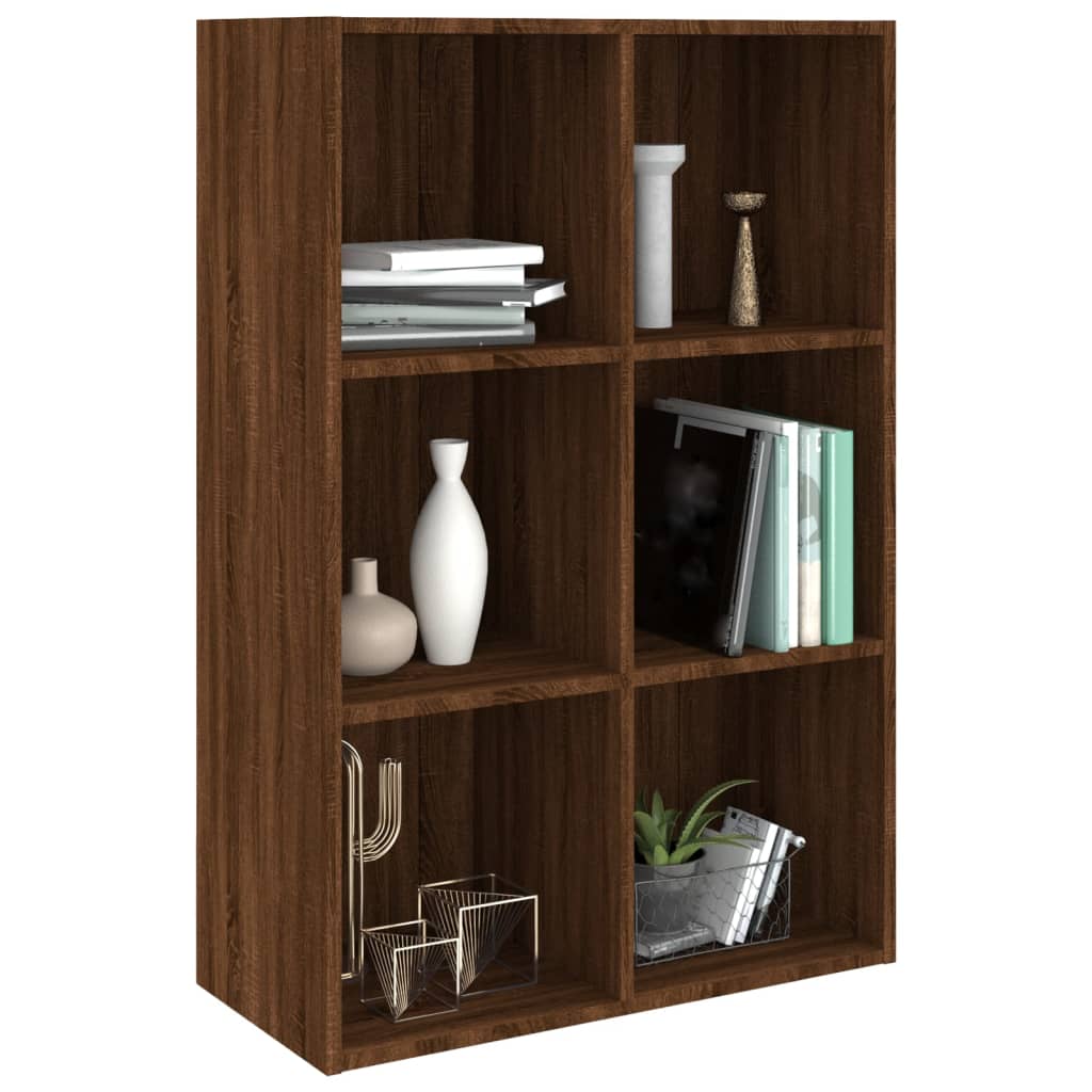 Book Cabinet/Sideboard Brown Oak 66x30x98 cm Engineered Wood