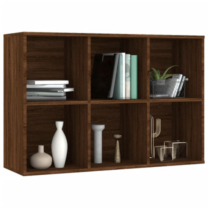 Book Cabinet/Sideboard Brown Oak 66x30x98 cm Engineered Wood