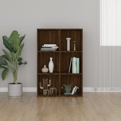 Book Cabinet/Sideboard Brown Oak 66x30x98 cm Engineered Wood