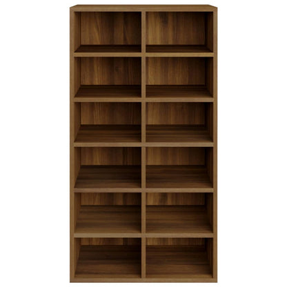 Shoe Rack Brown Oak 54x34x100.5 cm Engineered Wood