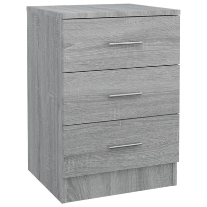 Bedside Cabinet Grey Sonoma 38x35x56 cm Engineered Wood