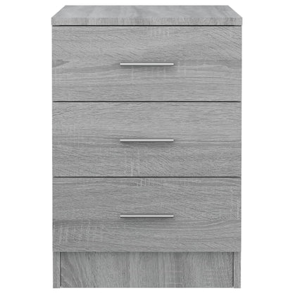 Bedside Cabinet Grey Sonoma 38x35x56 cm Engineered Wood