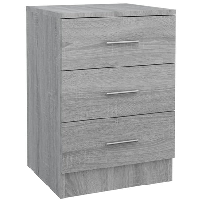 Bedside Cabinets 2 pcs Grey Sonoma 38x35x56 cm Engineered Wood